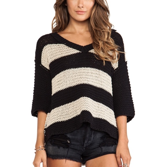 Free People Sweaters - Free People Stripe Park Slope Pullover Sweater!